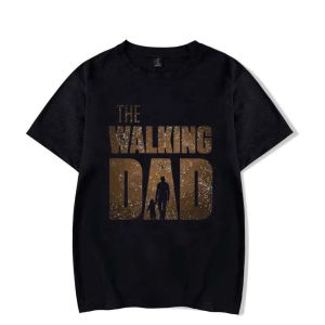 Sanrio | The Walking Dad Funny Street Printed Men T-Shirts Summer Fashion Wide Oversized T-shirt Short Sleeves Casual Hip Hop T-Shirts