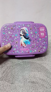 My Style TM 1509 B Bento Lunch Box with Spoon & Fork for Junior Girls