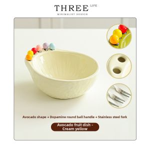THREE LIFE | Aesthetic Creative Ceramic Fruit Dish