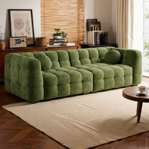 RUFEI | French Retro Snow Chenille Cotton Candy Sofa