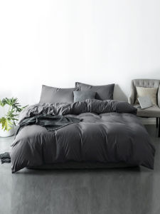 ผ้าฝ้ายชุดเครื่องนอนขนาดเต็มแห่กันสามชิ้นผ้านวมสี่ชิ้นแบนแผ่นผ้านวม 18m2 เครื่องนอนอุปกรณ์เสริม