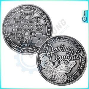 Đồng Xu Kỉ Niệm Darling Daughter - Bướm - Quà tặng ý nghĩa