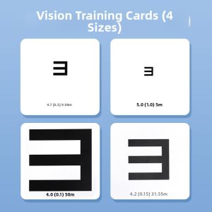 HUAIGU | Childrens Vision Training Card Outdoor E Character Eye Chart PVC