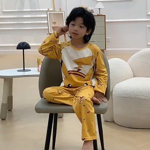 👍👍ชุดนอนเด็ก ขายาวแขนยาว ผ้าเบาใส่สบาย 💥💥สินค้าพร้อมส่งจากไทย💕💕