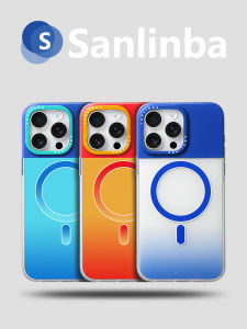 Sanlinba | Magnetic Gradient Colored Full Protective Phone Case