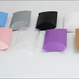 BỘ 50 Giấy PVC Trong Suốt Gối Hộp Quà Tặng Sinh Nhật Giáng Sinh Cưới Trang Sức Kẹo Bao Bì Thỉnh Thoảng Dự Tiệc
