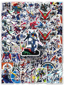 Miếng Dán Robot Gundam Tự Do 104 Miếng Dán Trang Trí Chống Nước Cho Tách Cốc Máy Tính Xách Tay Miếng Dán Hoạt Hình Hoạt Hình