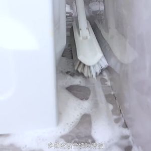 Cleaning Brush Double-Sided Floor Cleaning Brush Long Handle Floor Brush 180 ° Rotating Shower Floor Brush Suitable For Floors Tiles Bathtubs Bathrooms