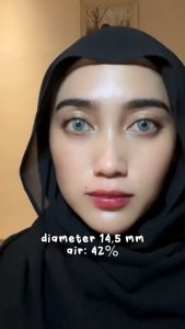 SOFTLENS MINUS DAN NORMAL NEW MORE DUBAI GALAXY BLUE (0.00 sd -6.00) 14.5mm GRATIS TEMPAT SOFLENS