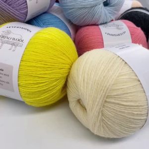 Fluffy Merino Wool Yarn for Knitting  Warm Soft Light weight knitted yarn for crocheting  340m/pc 50g/pc