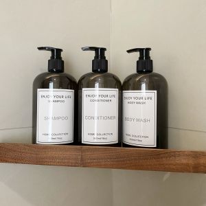 Retro European Style Home Use Liquid Soap Dispenser Refill Bottle Hair Shampoo Bath Gel Press Bottle Household Cleaning Tools