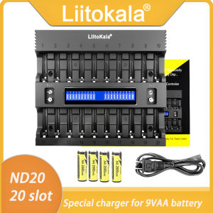 LiitoKala New Lii-ND20 20-Slot LCD AA AAA 1.2V NiMH Smart Battery Charger ProductMultiple Protection