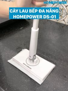 Cây Lau Mini Tự Động Thay Khăn 16cm DS-01 Homepower Lau Bàn Bếp Dùng Khăn Thay Thế 1 Lần Khăn Vải Đa Năng