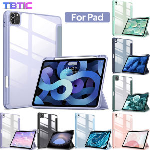 Case for IPad10 2022 Mini 6 7th 8th 9th 10.2 Air 1 5th 6th 9.7 Air 4 5 10.9 Pro 2020 2021 11 Inch Silicone Transparent Case Smart Flip Casing Cover with Holder Pencil Slot