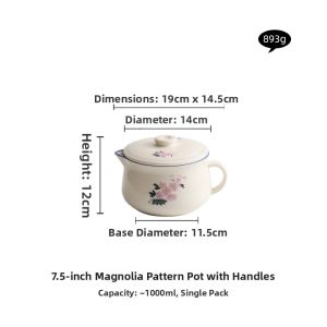 YOGEHOME | Ceramic Soup Pot for Home and Commercial Use