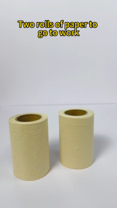 PAILO 48 Rolls Core‑Free Toilet Paper PH Ready‑Stock Natural Bamboo Pulp Household Kitchen Bathroom Tissue