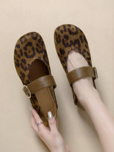 Josiny | Spring Autumn Patterned Soft Soled Slip-on Shoes