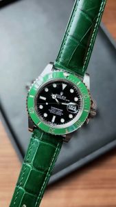 สายนาฬิกา สายหนังจระเข้แท้ overwrist double side alligator strap 181920212224mm