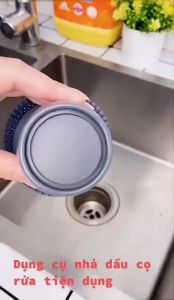 Cọ xoong nồi miếng chà nồi có ngăn đựng nước rửa - Happy Home 4U