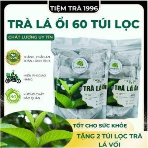 Combo 60 Túi Lọc Trà Lá Ổi Giảm Cân tan mỡ bụng Tiểu đường Cao huyết áp máu nhiễm mỡ