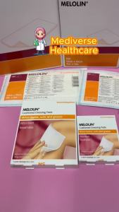 #FarmasiMY [5x5cm | 10x10cm | 20x10cm] Melolin - Non-Adherent Absorbent Dressing Pad Sterile Wound Care S&N Smith & Nephew First Aid Scar