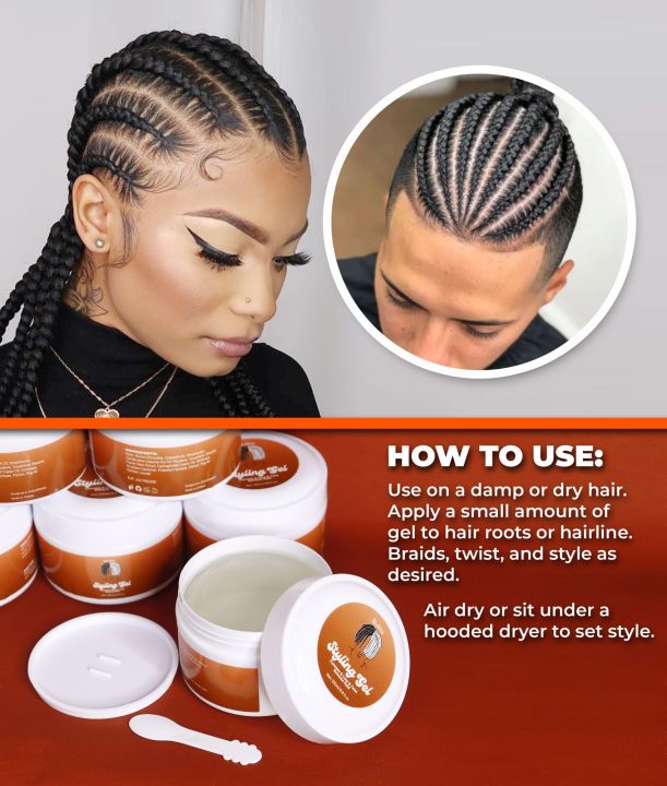 1 Bottle 100g Hair Braiding Gel, Anti-Frizz And Moisturizing Hair Styling  Gel For Braiding Hairstyles