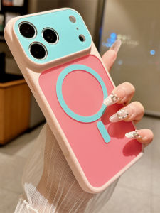 Full Coverage Shockproof Magnetic Phone Case Multicolor Ins Style