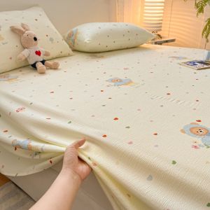 KAMONI | Bộ Chăn Ga Gối An Toàn Bằng Cotton Voan Đôi