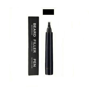 Beard Filling Pen Black/Brown Waterproof Four Prong Beard Filler PencilMultiple styles choices