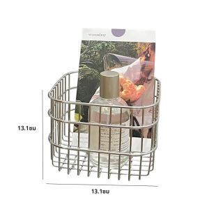สแตนเลสสตีลตะกร้าเก็บเดสก์ท็อปตกแต่งเบ็ดเตล็ดตะกร้าเก็บเครื่องสําอาง Sorting ตะกร้าเก็บกล่อง
