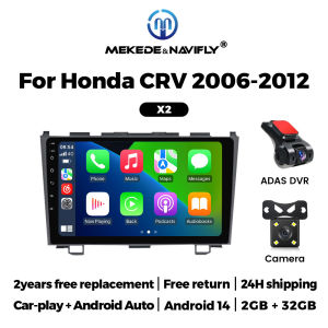 Android Auto Car Radio Touch Screen For Honda CR-V 3 RE CRV 2007-2011 Multimedia Video Player 2Din Stereo GPS Carplay Head Unit