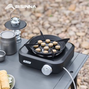 BISINNA | BISINNA Camping Stove 10000W High Power Split-Type Gas Burner Portable Windproof Outdoor Stove for Picnic BBQ Grill