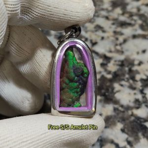 Green Leklai Pendant 青色力泥吊坠 Leklai Amulet 马来西亚力泥 100% Natural Leklai Malaysia