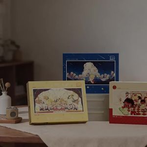 3D-JP | Flat Cute Decorative Gift for Best Friends Jigsaw Puzzle 800 Pieces