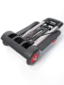 Foldable Portable Small Shopping Cart Hand Pulling Moving Car Home Use Load Bearing Handy Vegetable Buying Barrow