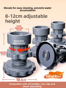 CHUSHE | Anti-Slip Anti-Vibration Anti-Shake Universal Mobile Washing Machine Base Frame Foot Pad