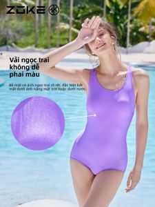 ZOKE | Shimmer Fabric Womens One-Piece Triangle Training Swimsuit