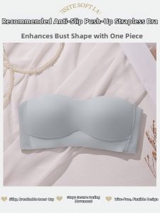 Anti-slip Gathering Small Chest Friendly Strapless Bra