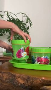 TOPLES NAMPAN CALISTA TONAM isi 7 Pcs - Tempat Kue Kering Kotak Penyimpanan Makanan Serbaguna