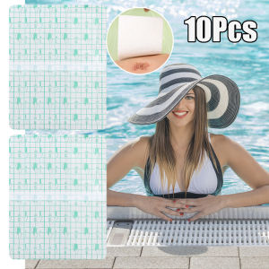 แผ่นแปะแผลกันน้ำว่ายน้ำพร้อมแผ่นดูดซับสติกเกอร์ป้องกันเพื่อความเป็นส่วนตัวเทปติดเป็นมิตรกับผิวกันน้ำระบายอากาศได้ดีฟิล์ม PU 1/10ชิ้น