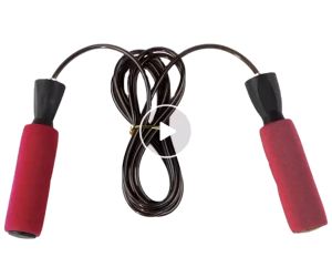 GYMPRO Speed Aerobic Exercise Jumping Ropes Adjustable Bearing Speed Jump Ropes Fitness Indoor movement Jump Rope Adjustable Space Saving Damp-resistant Ball Bearings Tangle-Free Cordless Jump Rope Workout Equipment