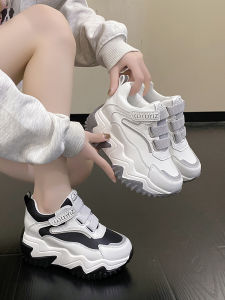 Moms Sneakers Womens Trendy 2025 New Spring Versatile Thick Bottom Heightening Sports Shoes Breathable Single Shoes