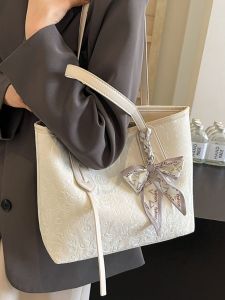 Trendy Large Capacity Casual Womens Tote Bag Korean Style Single Shoulder Bag Fashionable Shopping Bag Shape Soft PU Leather