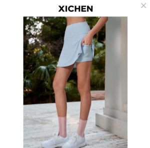 Slim and Simple A-Line High Waist Sports Skirt