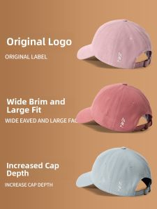 Wide Brim Baseball Cap Womens plus Size Deepened Duckbill Hat Face Slimming Casual Cotton Cap for round Face Suitable for Couples