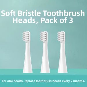 Soft Bristle Electric Toothbrush Head Replacement for Infly Elf T100 Magic Thing Because Standard Nylon Bristles Deep Cleaning