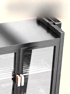 Tủ Đựng Bát Đĩa Kệ Đựng đậy Có Tủ & Ngăn Kéo 2/3 Tầng Thép Carbon Màu Đennước và chống bụi