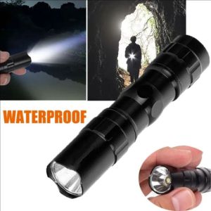 Portable Waterproof Flashlight / Mini Aluminum Powerful Flashlight / Outdoor Camping Electric Light