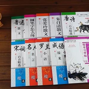 New Copybook 5000 Chinese Characters Word Pen Copybook Hard Pen Calligraphy Copybook Learn Writing Supplies For Chinese Lovers Stationery 楷书字帖字体钢笔成年行书临摹字帖手写漂亮大学生硬笔书法中小学生正楷入门基础训练练习练字本写字