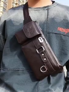 【SHOPLUS】Crossbody Bag For Men Leather Beg Lelaki Waterproof Silang Tepi Lelaki ES407